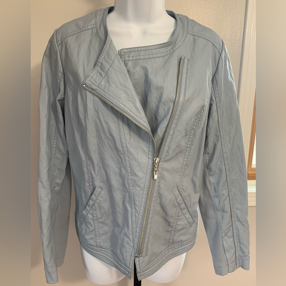 Chicos Faux Leather Jacket